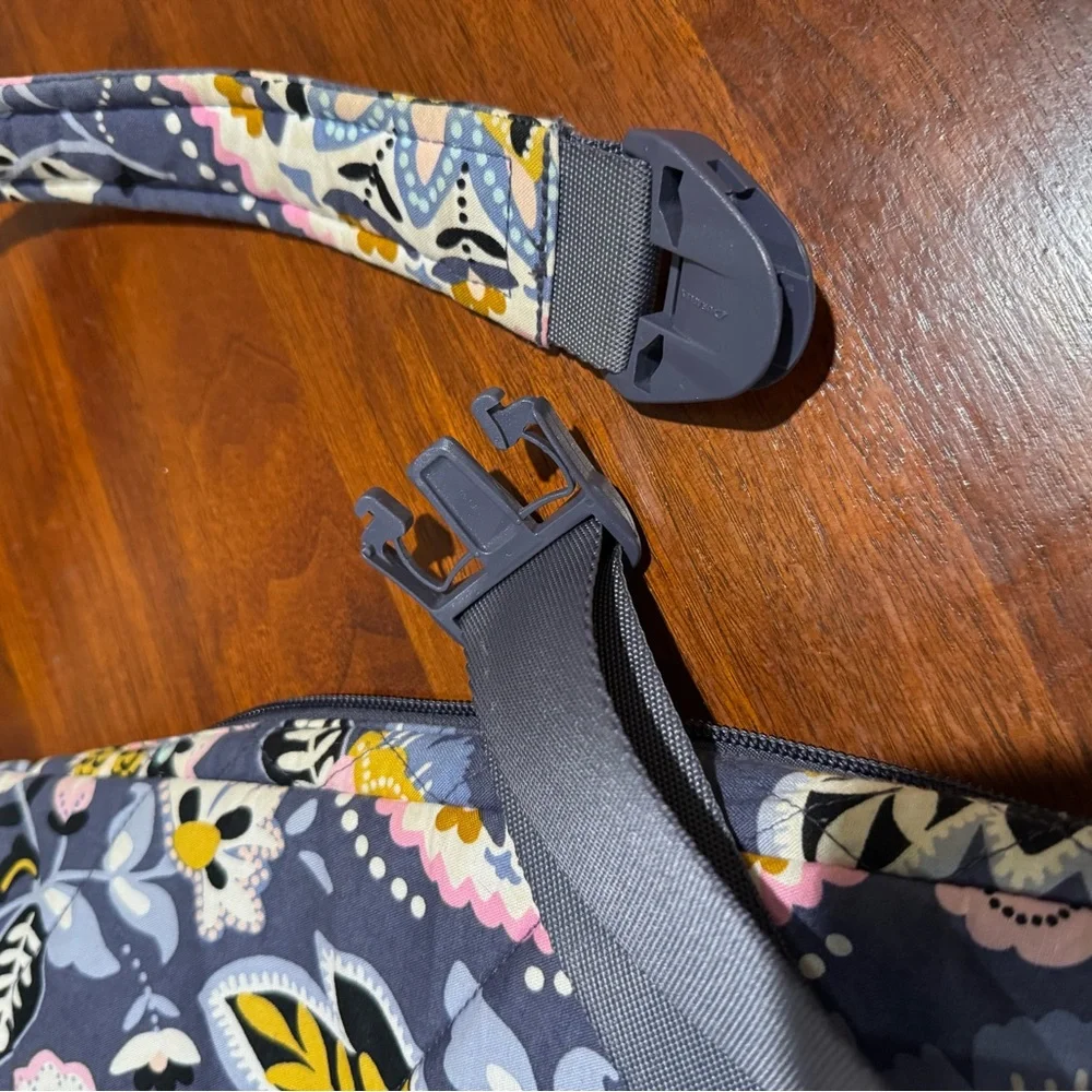 Vera Bradley Floral and Bee Patterned Sling Bag